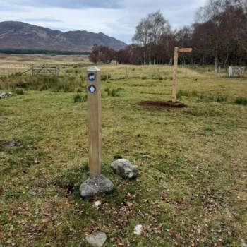 New signpost on the Wildcat Trail New signpost on the Wildcat Trail