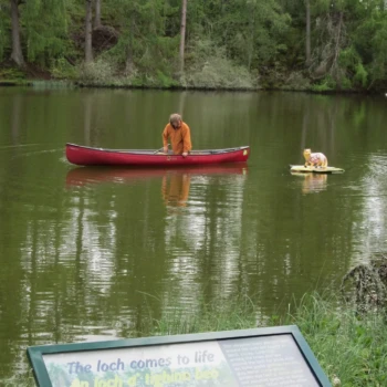 The Loch comes to life This paddling wildcat isn't afraid of the water